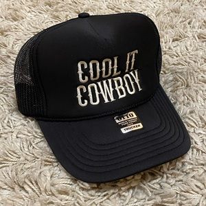 PINK LILY Cool It Cowboy Trucker Hat